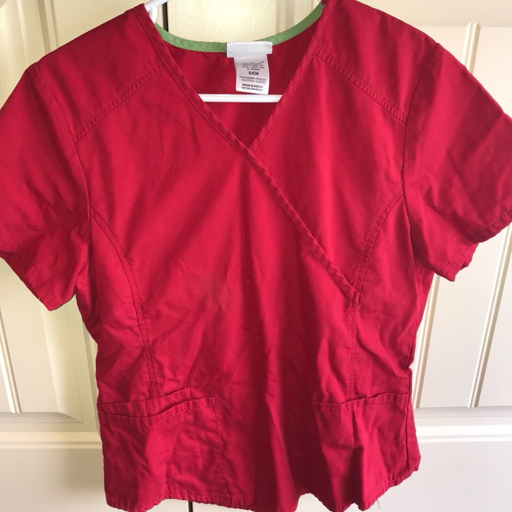 Red Scrub Set
